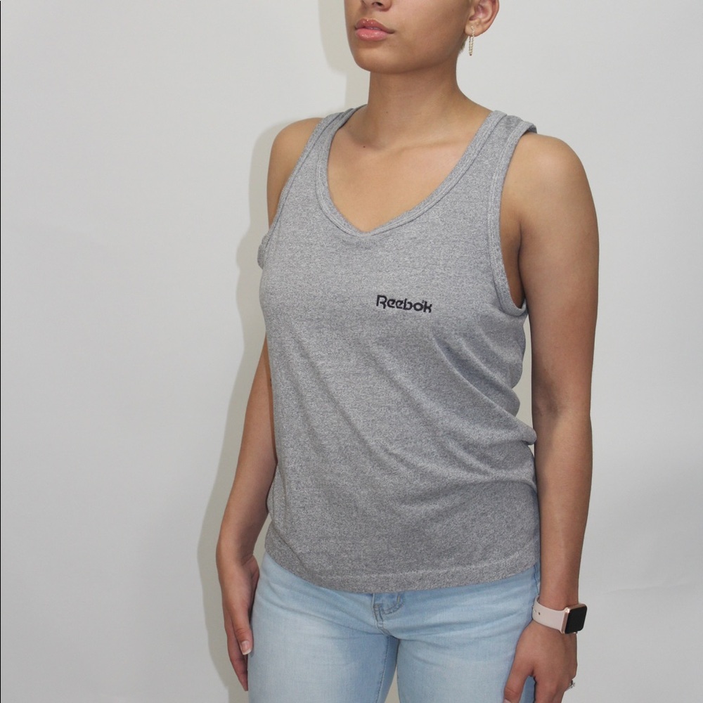 Vintage Womens Reebok Tanktop with Embroidered